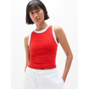 New Athleta XXS Renew Seamless Muscle Tank Cardinal Bright White 2X-Small